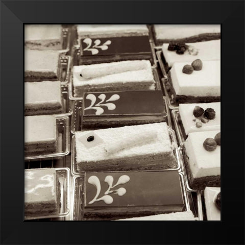 Marketplace - 30 Black Modern Wood Framed Art Print by Blaustein, Alan