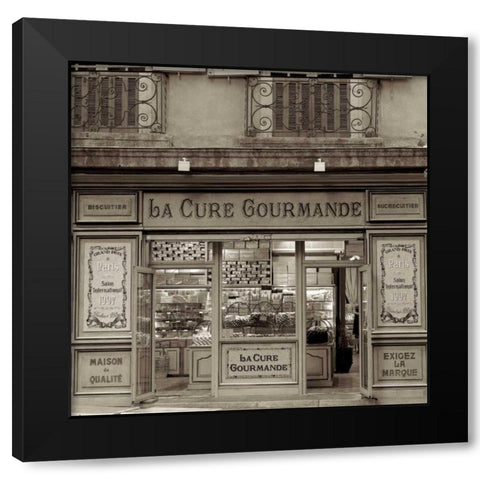 Marketplace - 40 Black Modern Wood Framed Art Print by Blaustein, Alan