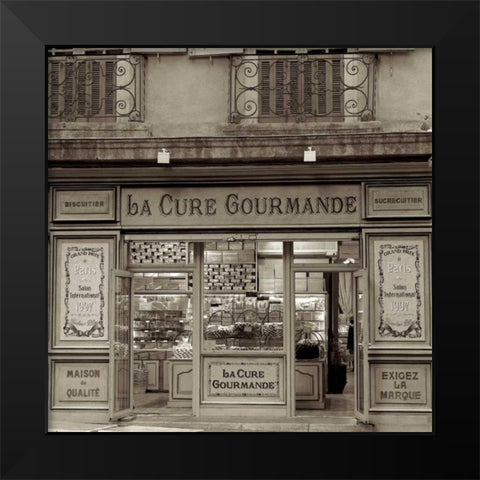 Marketplace - 40 Black Modern Wood Framed Art Print by Blaustein, Alan