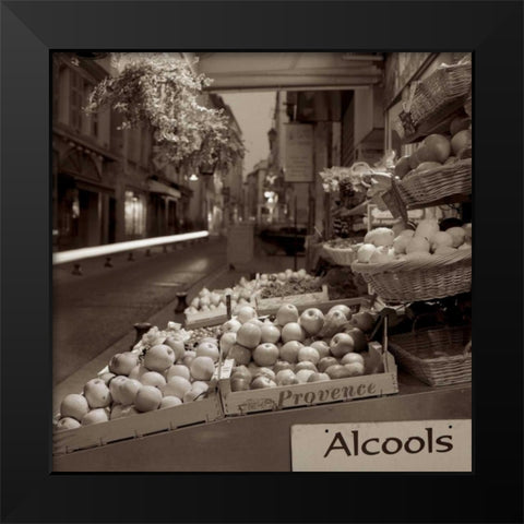 Marketplace - 3 Black Modern Wood Framed Art Print by Blaustein, Alan