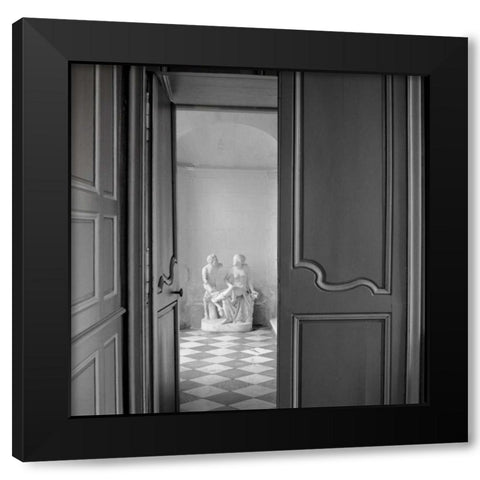 Chateau - 2 Black Modern Wood Framed Art Print with Double Matting by Blaustein, Alan