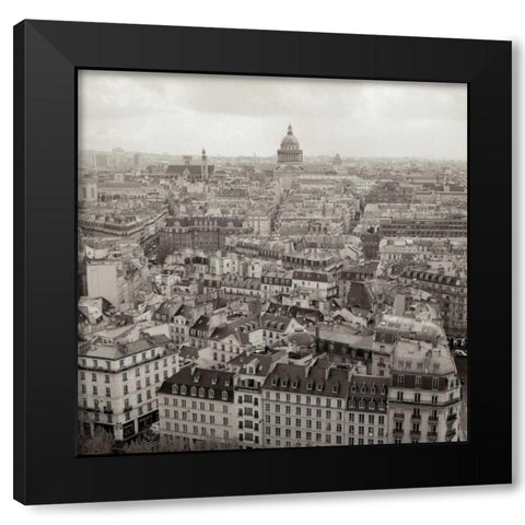 Above Paris - 24 Black Modern Wood Framed Art Print by Blaustein, Alan