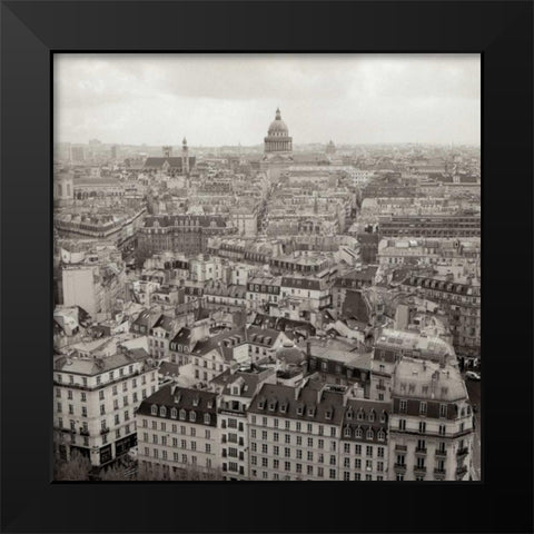 Above Paris - 24 Black Modern Wood Framed Art Print by Blaustein, Alan