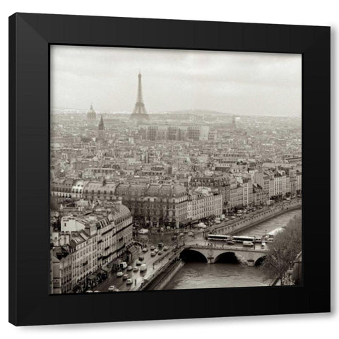 Above Paris - 25 Black Modern Wood Framed Art Print by Blaustein, Alan
