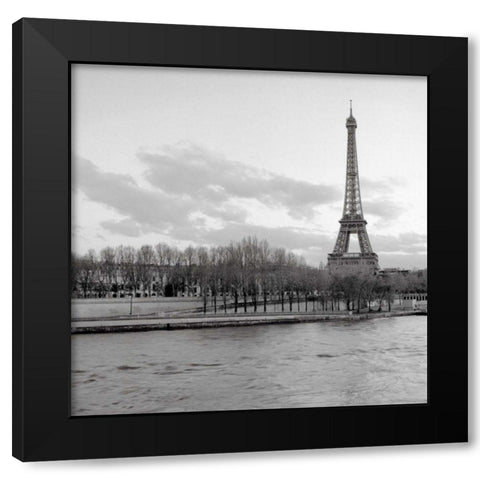 Tour Eiffel - 6 Black Modern Wood Framed Art Print with Double Matting by Blaustein, Alan