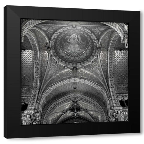 Lyon - 1 Black Modern Wood Framed Art Print by Blaustein, Alan
