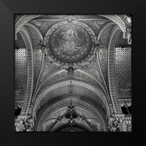 Lyon - 1 Black Modern Wood Framed Art Print by Blaustein, Alan