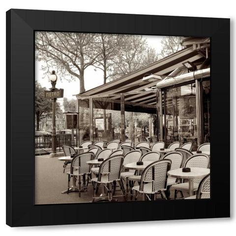 Paris - 5 Black Modern Wood Framed Art Print by Blaustein, Alan