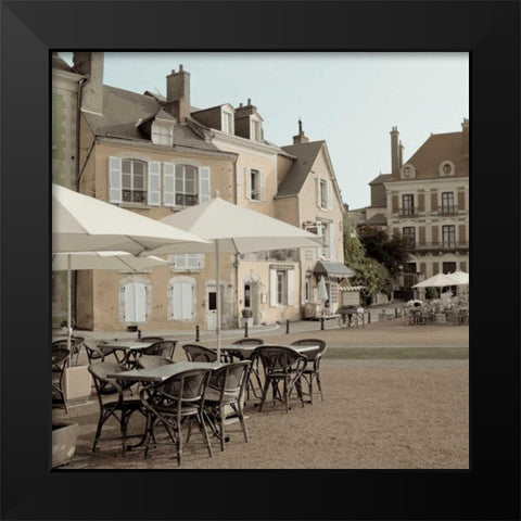 France Cafe - 2 Black Modern Wood Framed Art Print by Blaustein, Alan