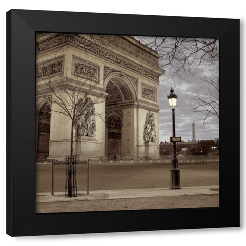 Paris - 16 Black Modern Wood Framed Art Print with Double Matting by Blaustein, Alan