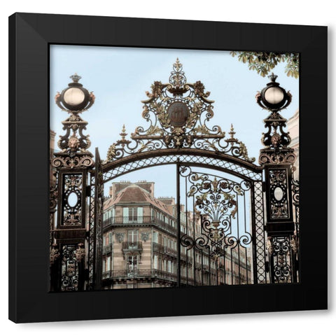 Paris Gates - 2 Black Modern Wood Framed Art Print by Blaustein, Alan