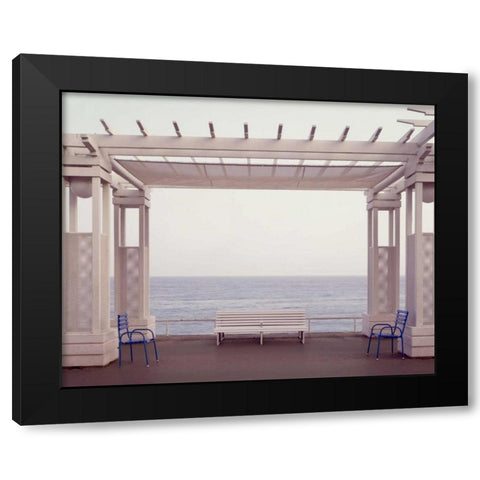 Banc de Jardin - 6 Black Modern Wood Framed Art Print by Blaustein, Alan