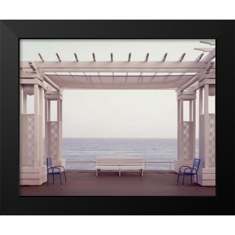 Banc de Jardin - 6 Black Modern Wood Framed Art Print by Blaustein, Alan