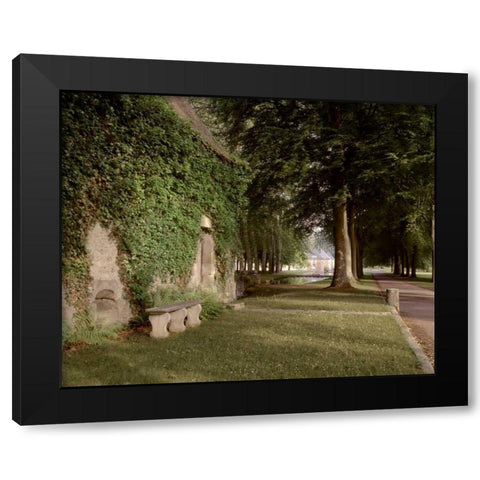 Banc de Jardin - 12 Black Modern Wood Framed Art Print by Blaustein, Alan