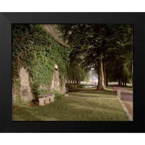 Banc de Jardin - 12 Black Modern Wood Framed Art Print by Blaustein, Alan