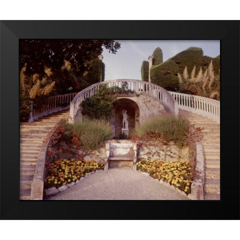 Banc de Jardin - 16 Black Modern Wood Framed Art Print by Blaustein, Alan