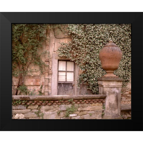 Banc de Jardin - 21 Black Modern Wood Framed Art Print by Blaustein, Alan