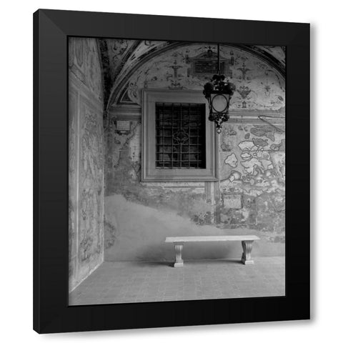 Banc de Jardin - 22A Black Modern Wood Framed Art Print by Blaustein, Alan