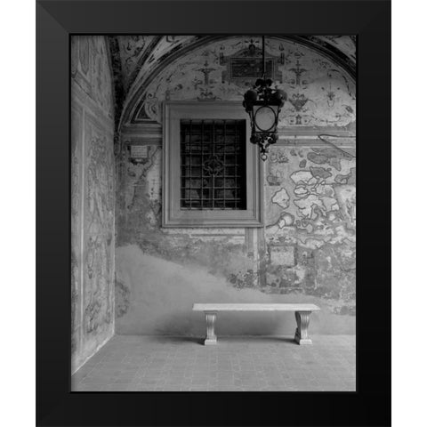 Banc de Jardin - 22A Black Modern Wood Framed Art Print by Blaustein, Alan
