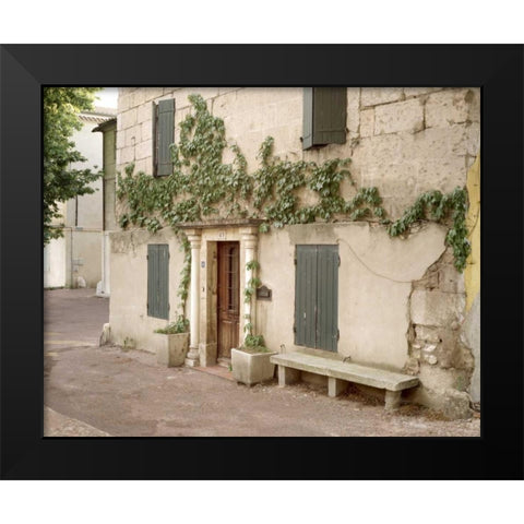 Banc de Jardin - 26 Black Modern Wood Framed Art Print by Blaustein, Alan