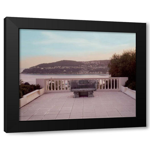 Banc de Jardin - 29 Black Modern Wood Framed Art Print with Double Matting by Blaustein, Alan