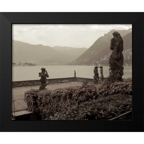 Banc de Jardin - 35 Black Modern Wood Framed Art Print by Blaustein, Alan