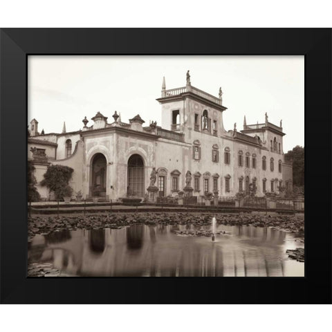 Banc de Jardin - 37 Black Modern Wood Framed Art Print by Blaustein, Alan