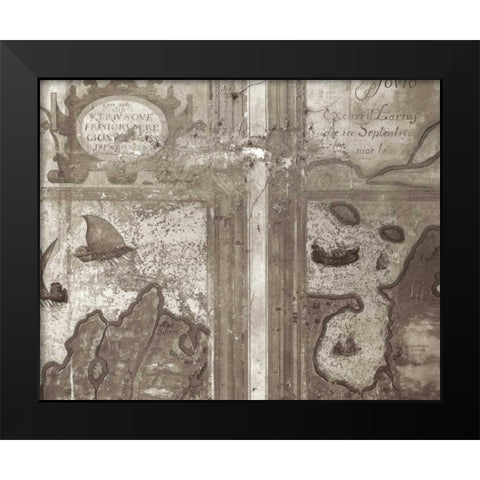 Banc de Jardin - 39 Black Modern Wood Framed Art Print by Blaustein, Alan