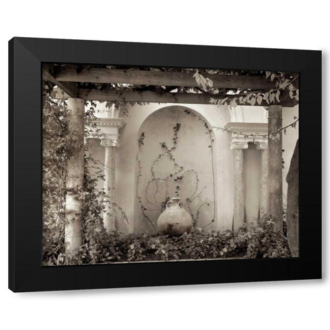 Banc de Jardin - 49 Black Modern Wood Framed Art Print by Blaustein, Alan
