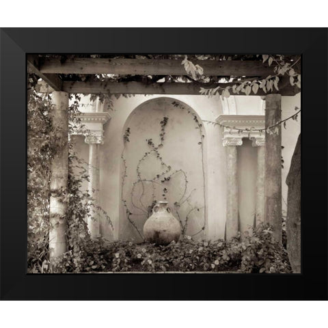 Banc de Jardin - 49 Black Modern Wood Framed Art Print by Blaustein, Alan