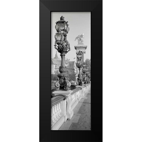 Paris - 1 Black Modern Wood Framed Art Print by Blaustein, Alan