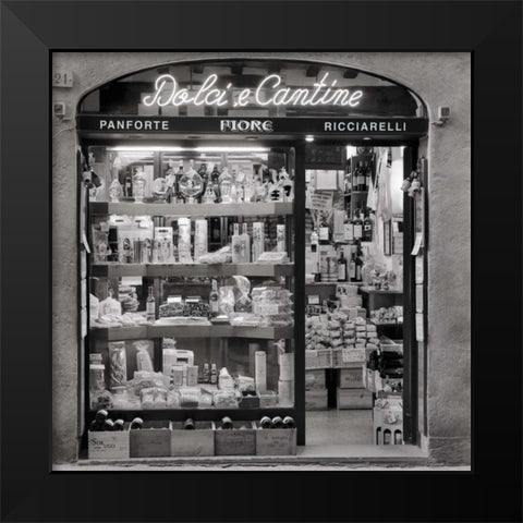 Dolci e Cantine Black Modern Wood Framed Art Print by Blaustein, Alan