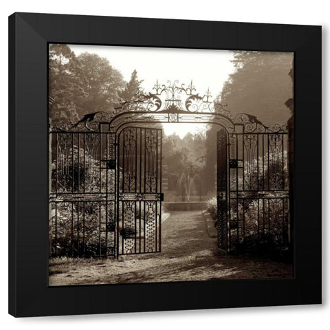 Hampton Gates - 3 Black Modern Wood Framed Art Print with Double Matting by Blaustein, Alan