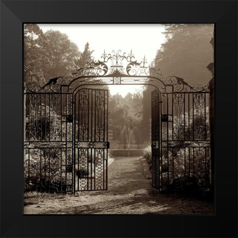 Hampton Gates - 3 Black Modern Wood Framed Art Print by Blaustein, Alan