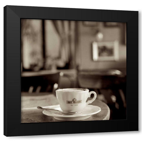 Tuscany Caffe - 4 Black Modern Wood Framed Art Print by Blaustein, Alan