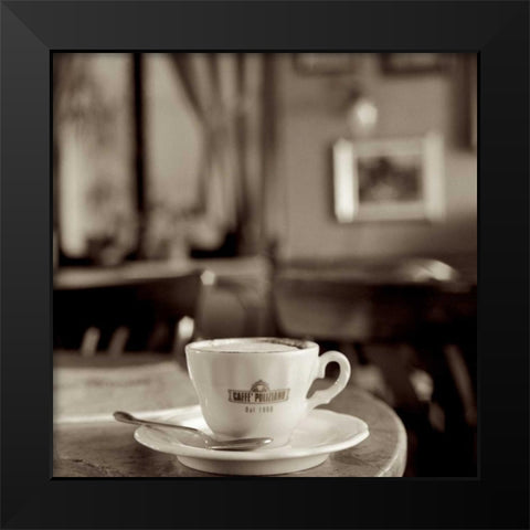 Tuscany Caffe - 4 Black Modern Wood Framed Art Print by Blaustein, Alan