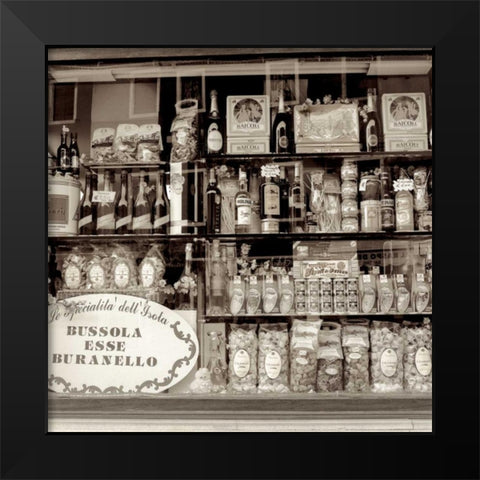 Brussola Esse Buranello Black Modern Wood Framed Art Print by Blaustein, Alan