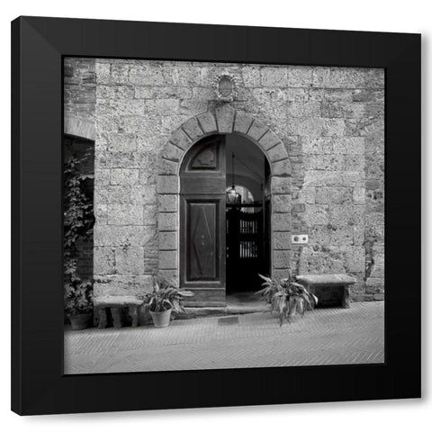 Tuscany - 1 Black Modern Wood Framed Art Print by Blaustein, Alan
