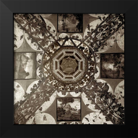 Giardini Italiano - 5 Black Modern Wood Framed Art Print by Blaustein, Alan