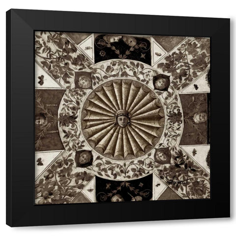 Giardini Italiano - 7 Black Modern Wood Framed Art Print by Blaustein, Alan