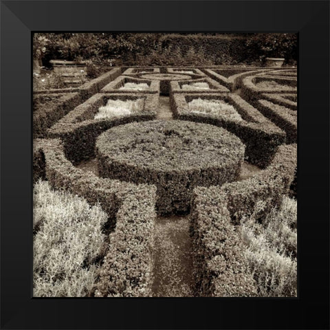 Tuscan Giardini - 1 Black Modern Wood Framed Art Print by Blaustein, Alan