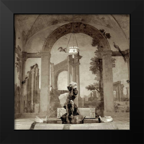 Lombardy Giardini - 1 Black Modern Wood Framed Art Print by Blaustein, Alan