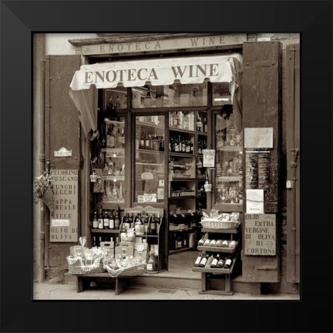 Marketplace - 33 Black Modern Wood Framed Art Print by Blaustein, Alan