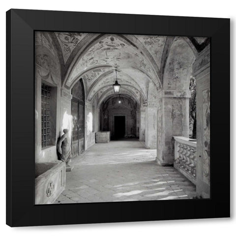 Padova - 1 Black Modern Wood Framed Art Print with Double Matting by Blaustein, Alan