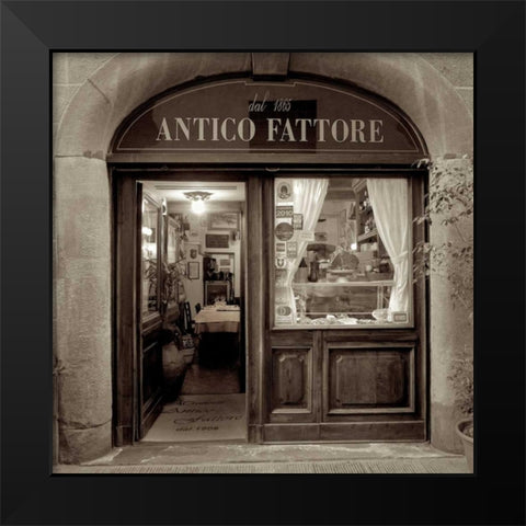 Marketplace - 32 Black Modern Wood Framed Art Print by Blaustein, Alan