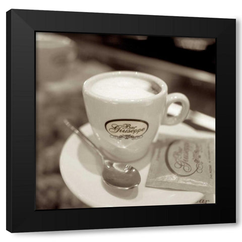 Bar Giuseppe Black Modern Wood Framed Art Print with Double Matting by Blaustein, Alan