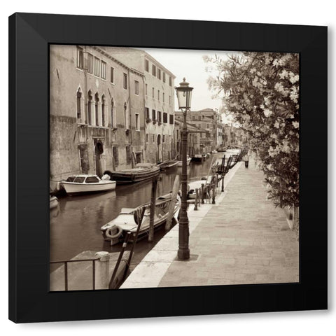 Venezia - 5 Black Modern Wood Framed Art Print by Blaustein, Alan