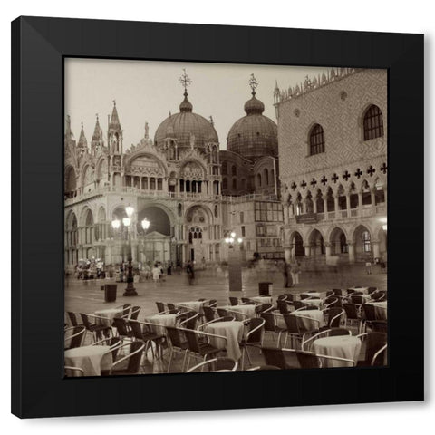 Venezia - 12 Black Modern Wood Framed Art Print with Double Matting by Blaustein, Alan