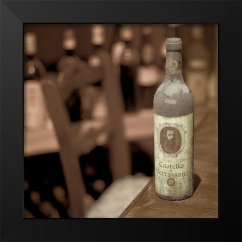 Wine - 1 Black Modern Wood Framed Art Print by Blaustein, Alan