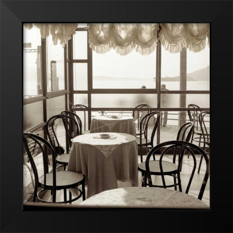 Piedmont Caffe - 1 Black Modern Wood Framed Art Print by Blaustein, Alan